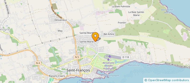 localisation de l'entreprise BAGATELLE VACANCES  SAINT-FRANCOIS