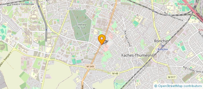 localisation de l'entreprise BAGBER  FACHES-THUMESNIL