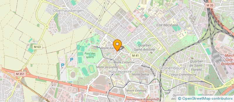 localisation de l'entreprise BAGCI à STRASBOURG
