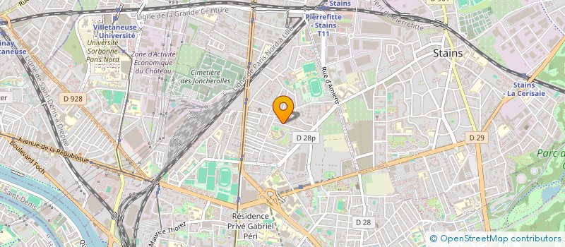 localisation de l'entreprise BAGCI IMMO à PIERREFITTE-SUR-SEINE