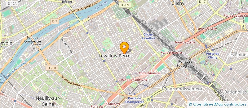 localisation de l'entreprise BAGEL FUTUR à LEVALLOIS-PERRET