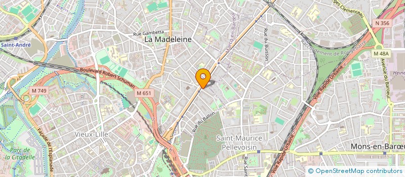 localisation de l'entreprise BAGEMA à LA MADELEINE