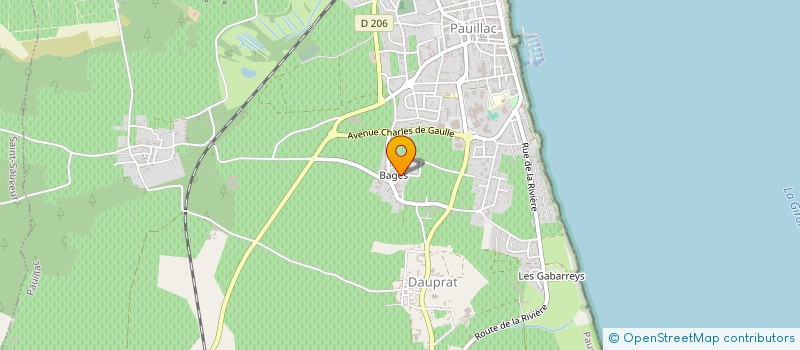 localisation de l'entreprise BAGES & CIE  PAUILLAC