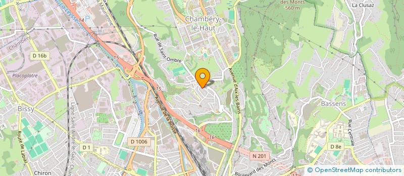 localisation de l'entreprise BAGET/COCHE  CHAMBERY