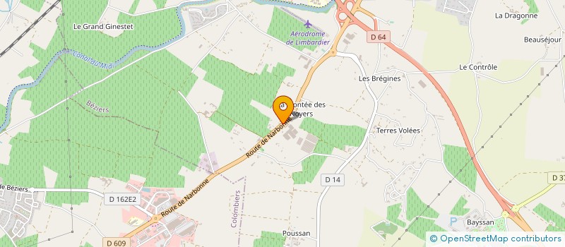 localisation de l'entreprise BAGGIO CLAUDE à BEZIERS