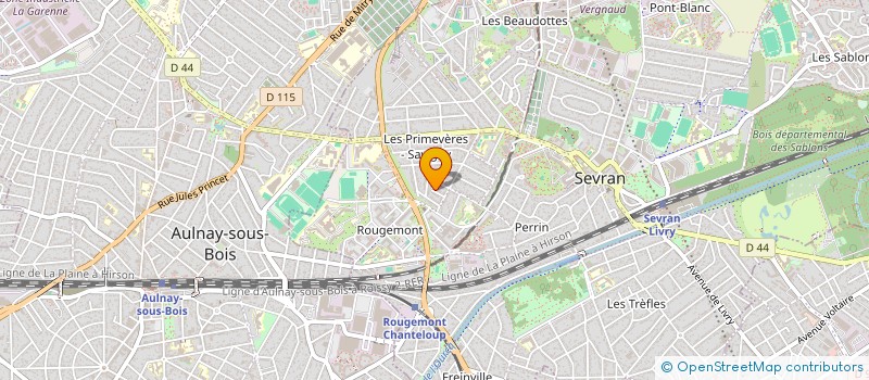 localisation de l'entreprise BAGH SARL à SEVRAN