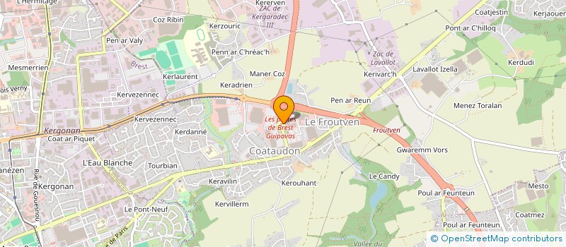 localisation de l'entreprise BAGHA  GUIPAVAS