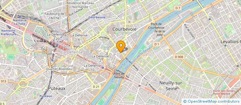 localisation de l'entreprise BAGHEERA à COURBEVOIE