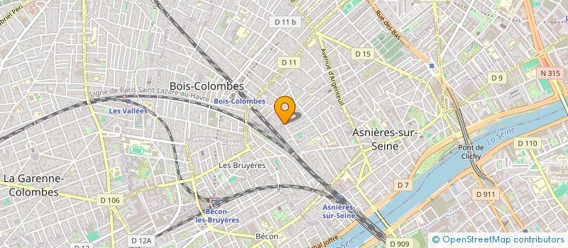 localisation de l'entreprise BAGHEERA à ASNIERES-SUR-SEINE