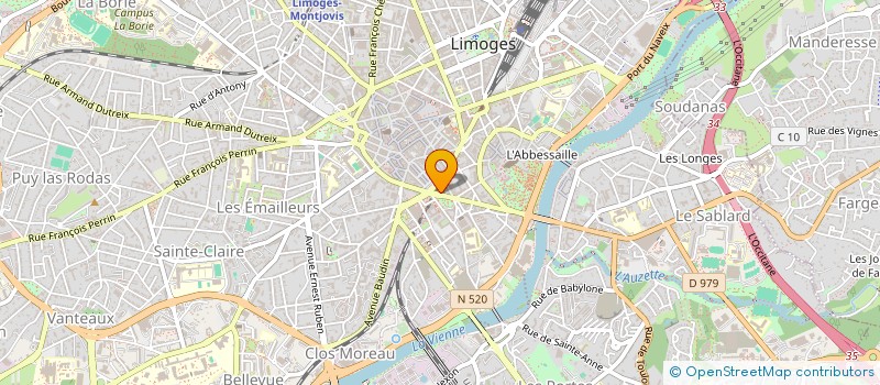 localisation de l'entreprise BAGHLANI à LIMOGES