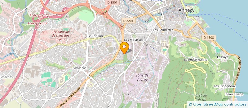 localisation de l'entreprise BAGHLOUL à ANNECY
