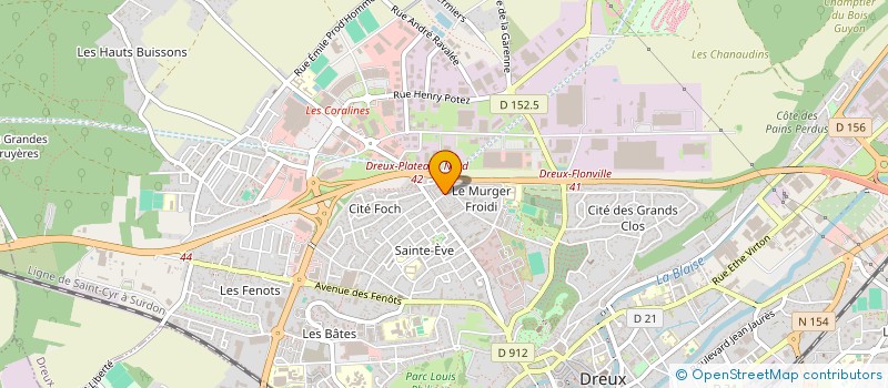localisation de l'entreprise BAGHRI AUTO à DREUX