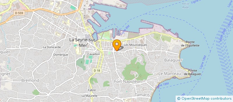 localisation de l'entreprise BAGLIETTO M ET MOLLO  LA SEYNE-SUR-MER