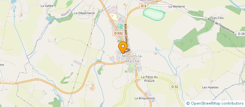 localisation de l'entreprise BAGLIN SARL à MOULINS-LA-MARCHE
