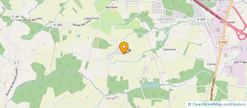 localisation de l'entreprise BAGLIO IMMO  SAMAZAN