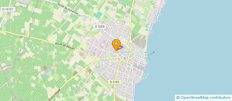 localisation de l'entreprise BAGNAC DECIDEUR CONSEIL à MARSEILLAN