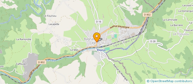 localisation de l'entreprise BAGNAC TAXI BAISSAC  BAGNAC-SUR-CELE
