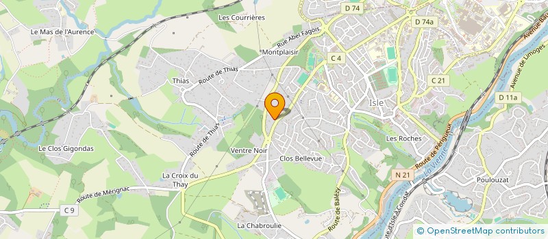localisation de l'entreprise BAGNAUD INVESTMENT à ISLE