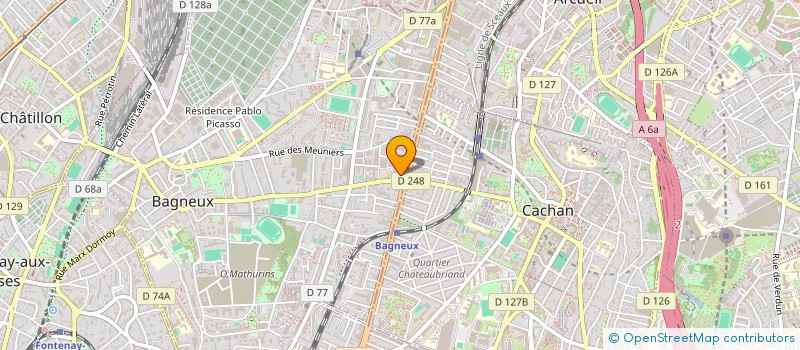 localisation de l'entreprise BAGNEUX AUTO PIECES à BAGNEUX