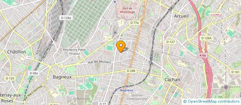 localisation de l'entreprise BAGNEUX CHARLES MICHELS à BAGNEUX