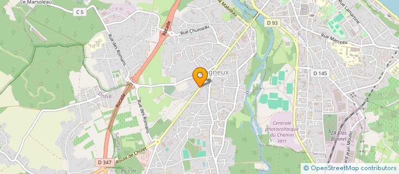 localisation de l'entreprise BAGNEUX PRESTATIONS DE SERVICES A LA PERSONNE  SAUMUR