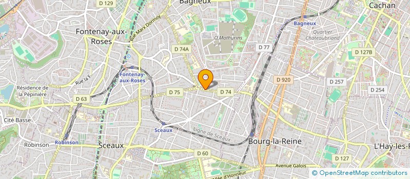 localisation de l'entreprise BAGNEUX SERVICE  BAGNEUX