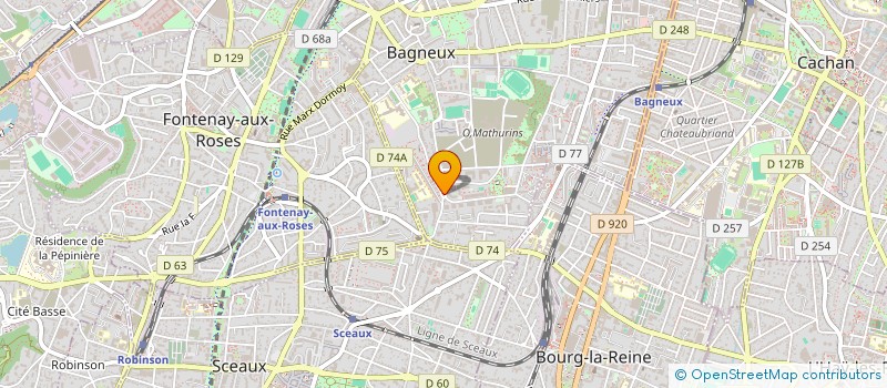 localisation de l'entreprise BAGNEUX TELEVISION à BAGNEUX