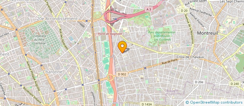 localisation de l'entreprise BAGNOLER à BAGNOLET