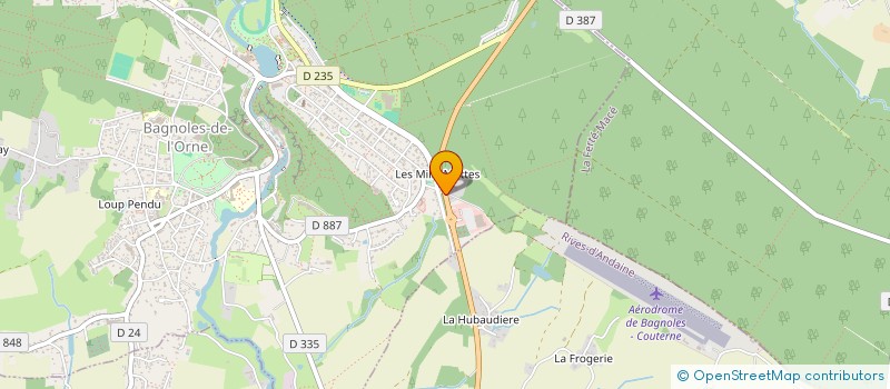 localisation de l'entreprise BAGNOLES AIR CLUB à RIVES D'ANDAINE
