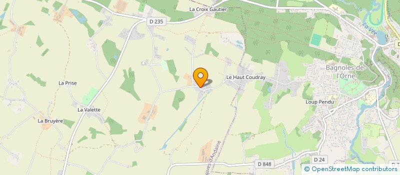 localisation de l'entreprise BAGNOLES BADMINTON CLUB à RIVES D'ANDAINE