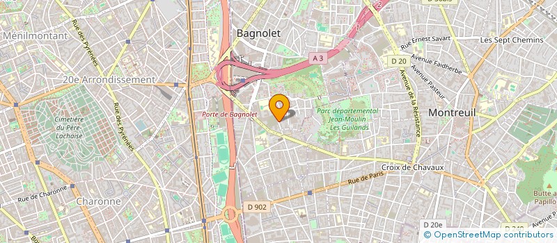 localisation de l'entreprise BAGNOLET 04 à BAGNOLET