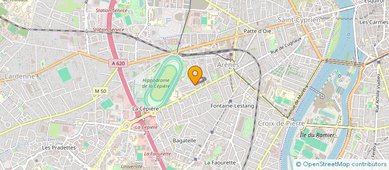 localisation de l'entreprise BAGNOLET CARLOUCHE  TOULOUSE