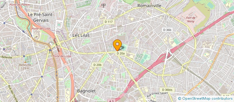 localisation de l'entreprise BAGNOLET CONFECTIONS à BAGNOLET