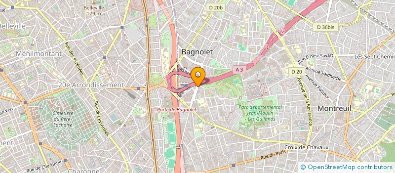 localisation de l'entreprise BAGNOLET GALLIENI EXPLOITATION à BAGNOLET