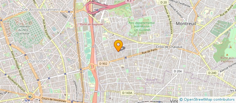 localisation de l'entreprise BAGNOLET MONTREUIL, L'ESSOR PARISIEN à BAGNOLET