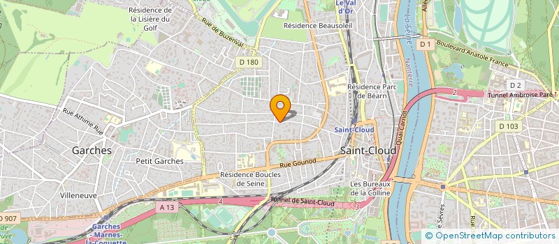 localisation de l'entreprise BAGNOLET SAINT-CLOUD à SAINT-CLOUD