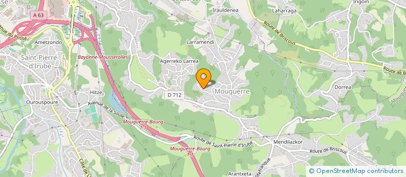 localisation de l'entreprise BAGOAZ à MOUGUERRE