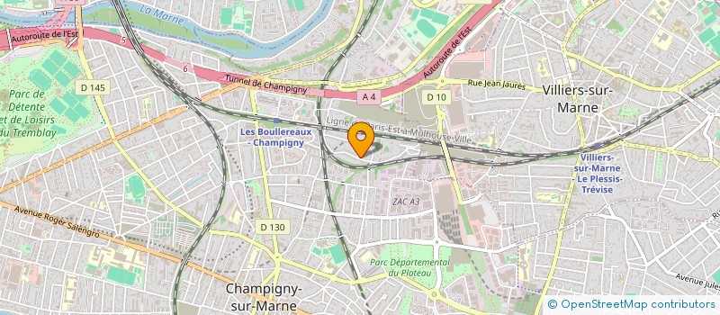 localisation de l'entreprise BAGOM  CHAMPIGNY-SUR-MARNE