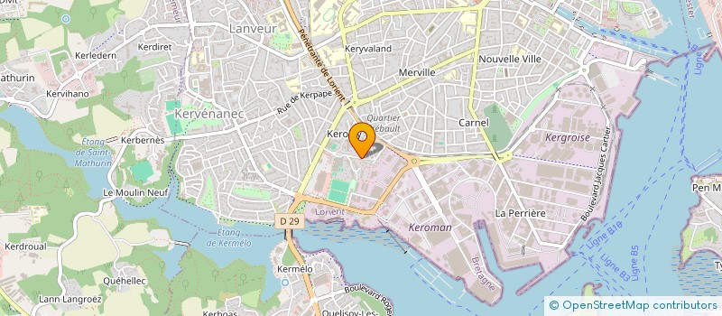 localisation de l'entreprise BAGOU  LORIENT