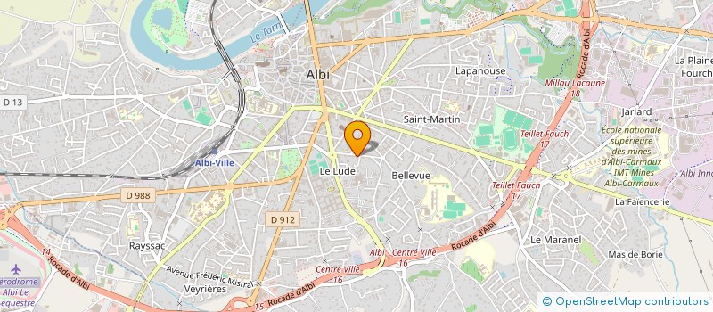 localisation de l'entreprise BAGT-IMMO à ALBI