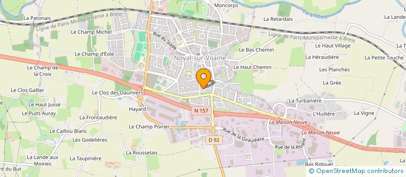 localisation de l'entreprise BAGUE  CHATEAUGIRON