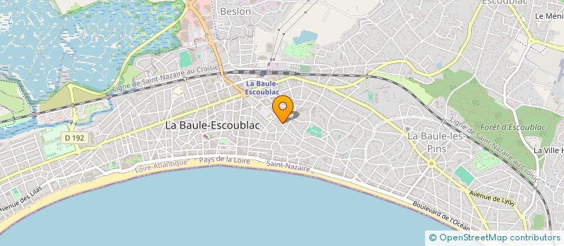 localisation de l'entreprise BAGUENAUD  LA BAULE-ESCOUBLAC