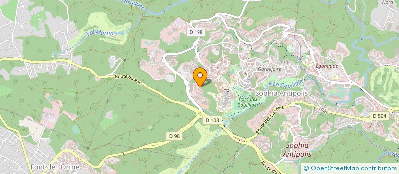 localisation de l'entreprise BAGUERI SOPHIA  VALBONNE