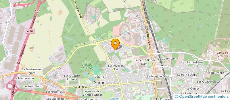 localisation de l'entreprise BAGUETI JR H  SARAN
