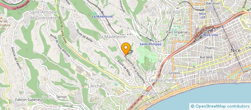 localisation de l'entreprise BAGUETTE DE LA MADELEINE à NICE