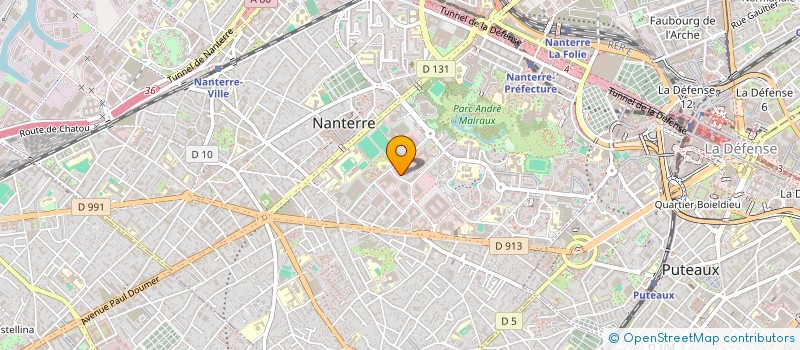 localisation de l'entreprise BAGUETTE GAMING à NANTERRE