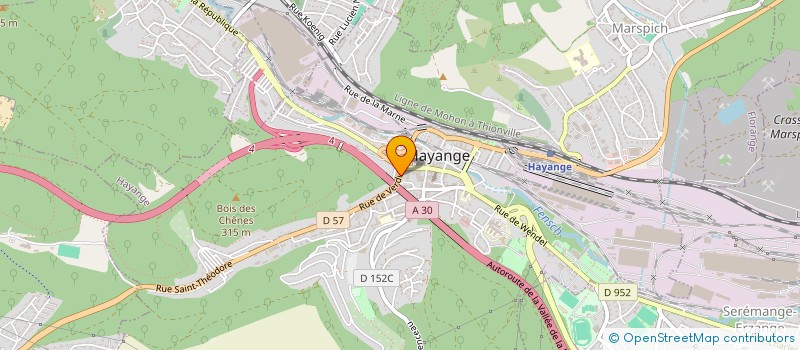 localisation de l'entreprise BAGUETTES D'OR  HAYANGE