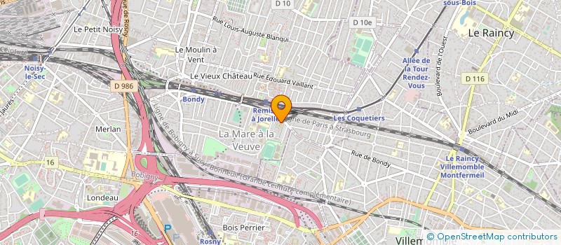 localisation de l'entreprise BAGUETTI  BONDY