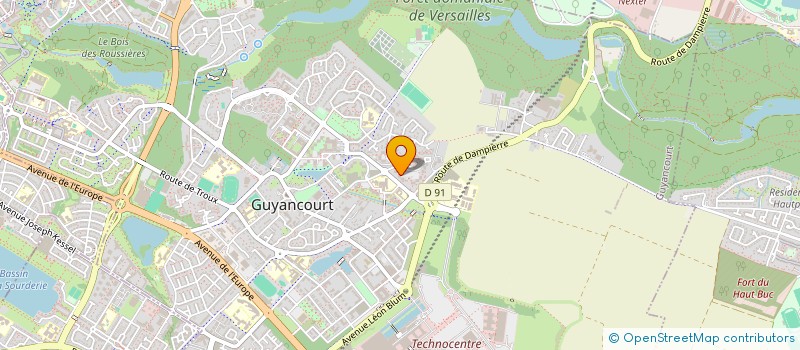 localisation de l'entreprise BAGUY à GUYANCOURT