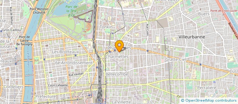 localisation de l'entreprise BAGZEE  VILLEURBANNE